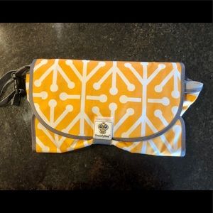 Yellow SnoofyBee clean hands changing pad